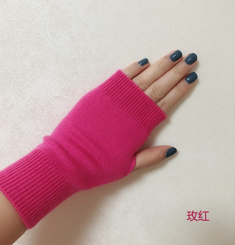 Женские вязаные простые Однотонные эластичные Универсальные перчатки в Корейском стиле Харадзюку женские милые теплые однотонные кашемировые аксессуары