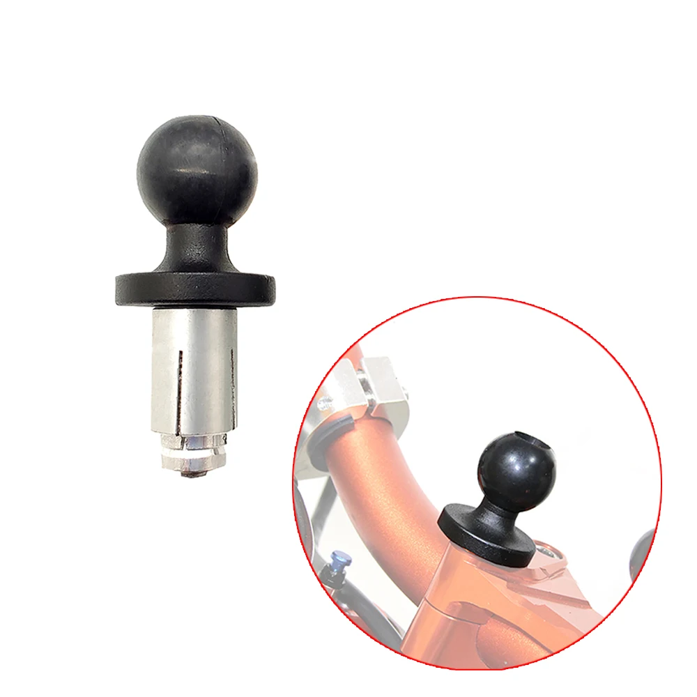 

360 Degree Rotation Motorcycle Bike Mount Fork Stem Base with Ball for Mobile Phone Holder Camera Support RAM Mount Adapter