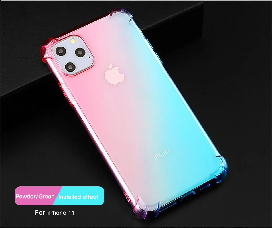 ACCEZZ противоударный силиконовый чехол для телефона для Apple iPhone 11 Pro Max Мягкий ТПУ чехол s защитная задняя крышка 5,8 дюймов 6,1 дюймов 6,5 Дюймов