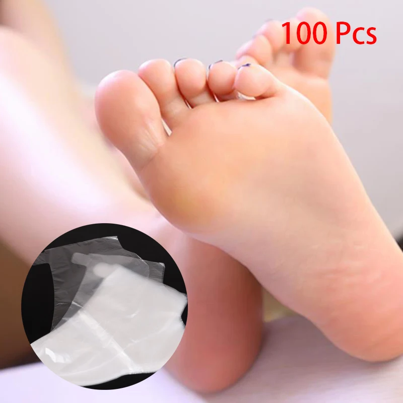 

Одноразовые крышки для ног, прозрачная пленка для педикюра, 100 шт.