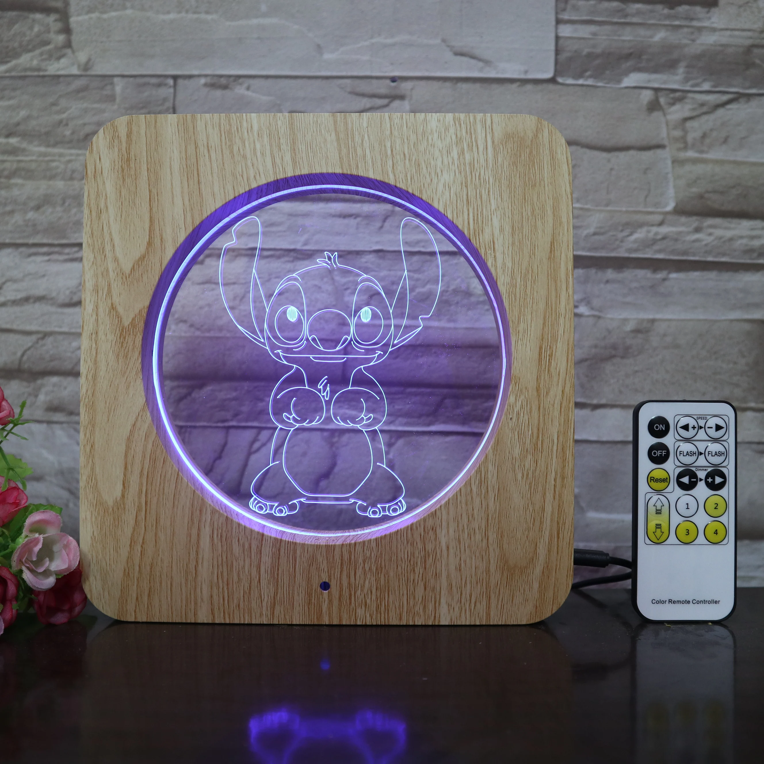 Стежка милый мультфильм 3D светодиодный светильник пластик ABS зерна линия лампа USB настольная лампа для декора комнаты для Хэллоуина обратно в школьный подарок