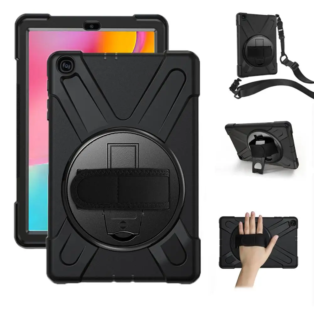 Силиконовый чехол tab A T515 T510 10 1 funda 360 Вращающийся для планшета противоударный samsung