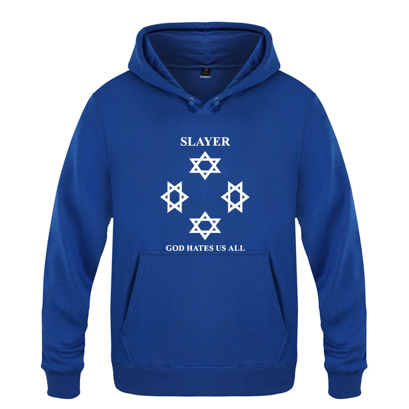 Бог не любит нас всех Slayer толстовки мужские мужские пуловеры флисовые толстовки с капюшоном