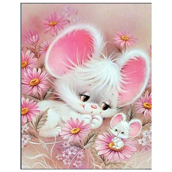 

New Handicrafts Cute little mouse 5D Diy Diamond Painting Cross Stitch Diamond Embroidery Mosaic European Home Decor