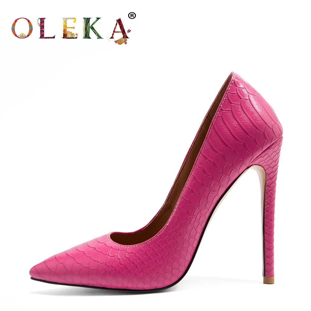 

OLEKA Thin Heels Heels Mature Style Shallow Strange Heelwedding Spring/autumn Basic Pointed Toe Women Shoes AS872