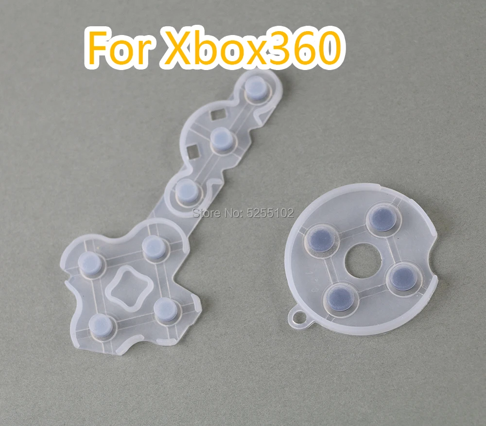 50Set Gioco Pad In Gomma Controller Pad Di Contatto Conduttivo Per Microsoft Per Xbox 360 Parti Di Ricambio Maniglia Adesivo Morbido