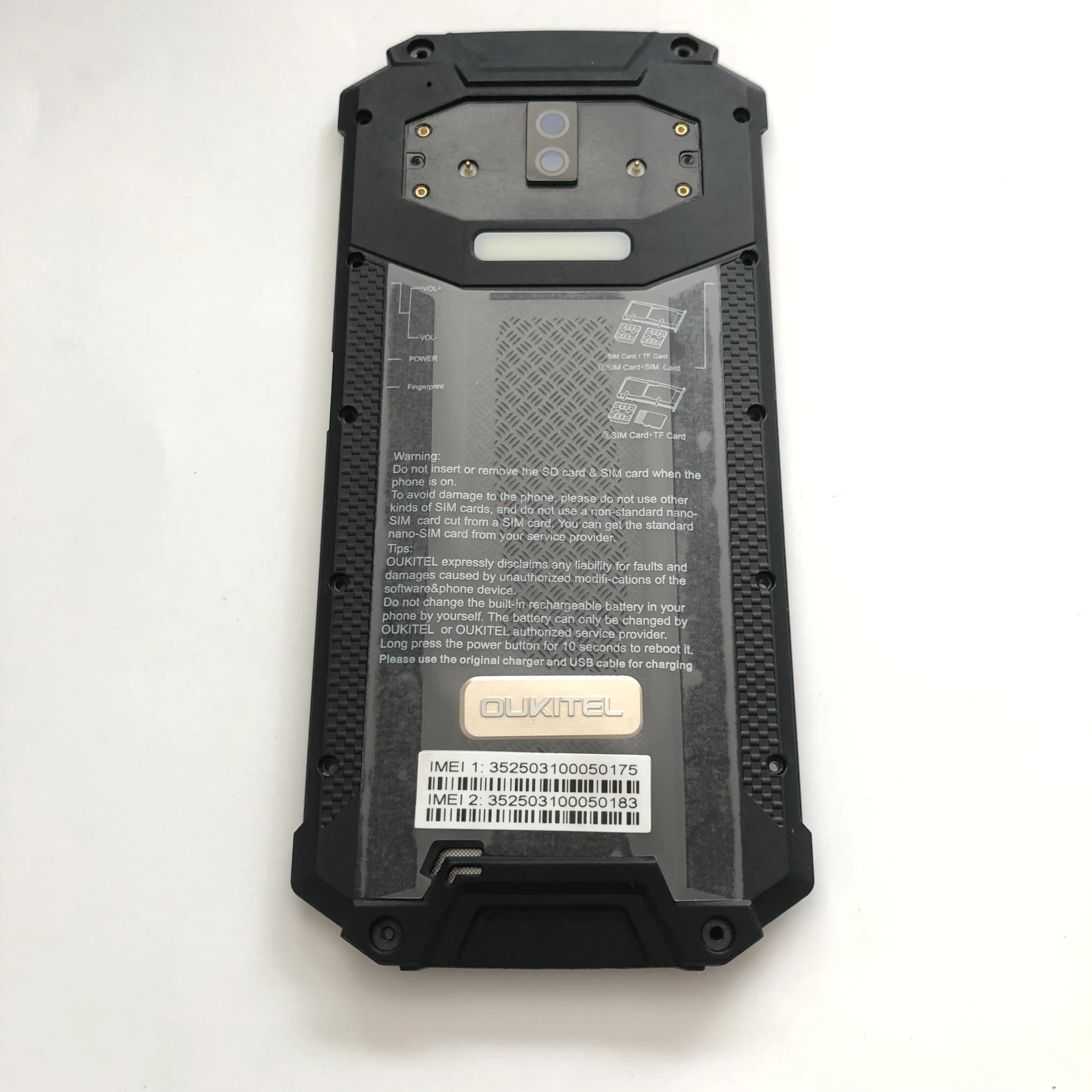 

OUKITEL WP2 Used Protective Battery Case Cover Back Shell For OUKITEL WP2 MT6750T Octa Core 6.0 inch 2160*1080 Free Shipping