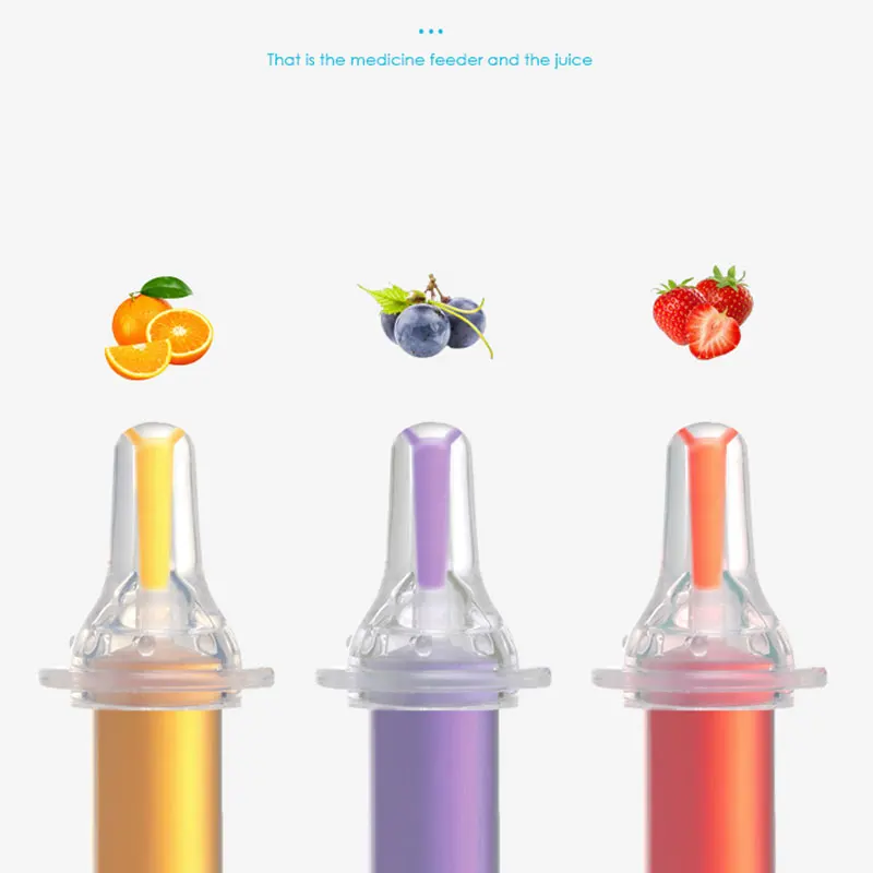 Baby Kids Smart Medicine Dispenser Needle Feeder Squeeze Medicine Dropper Dispenser Pacifier Feeding Utensils Baby Accessories