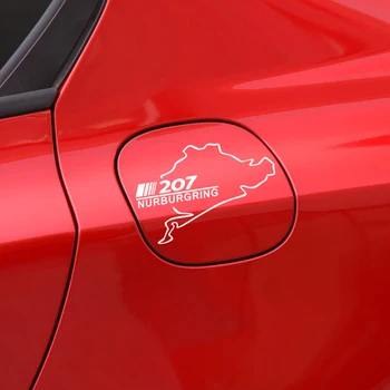 

Creative Auto Fuel Tank Cap Graphical Vinyl Stickers Car Waterproof PVC Decals For Peugeot 207 Racing Nurburgring Accessories