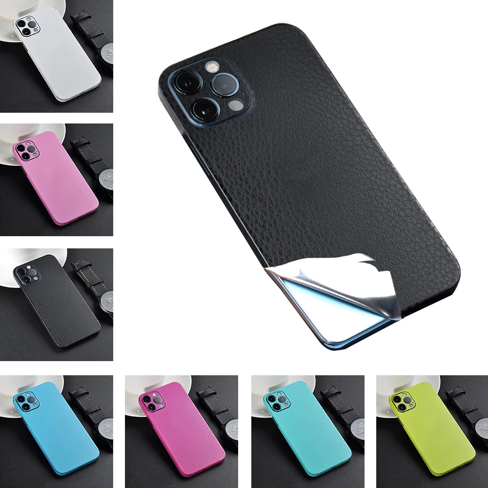 Защитная пленка на заднюю панель для iPhone 12 Mini 11 Pro Max кожаная полное покрытие