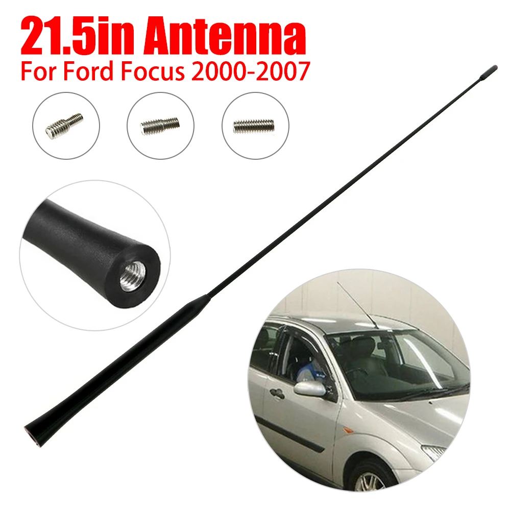 FM антенна усилитель 21," для Ford Focus 2000-2007 55 см антенна на крыше AM/FM автомобильная стерео радио антенна Amplificador Antena авто