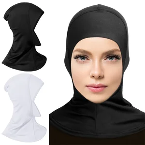 Pañuelo musulmán para mujer, Hijab ajustable, turbante elástico musulmán, chal de cobertura completa para el cuello