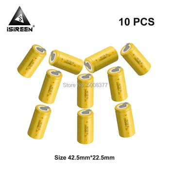 

SC Ni-CD 1.2V 2800mAh Rechargeable Battery Cells DIY 9.6V 12V 18V Electric Battery Packs Subc Ni CD Accumulator Electronic Toys