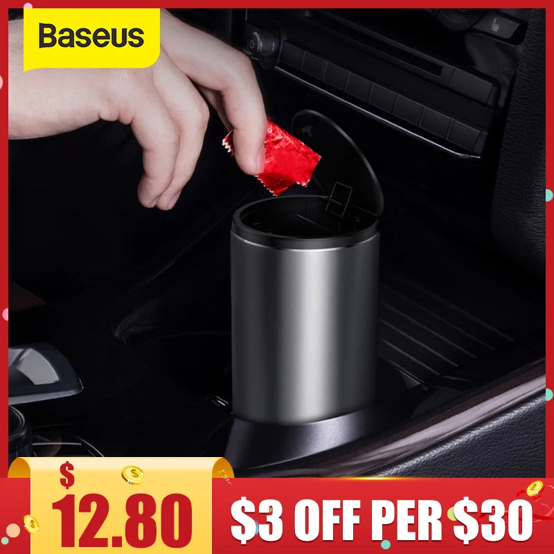Mini poubelle en plastique pour voiture poubelle portable de voyage Mitefu