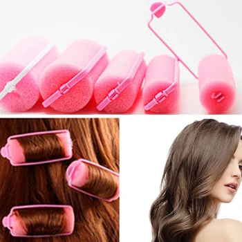 Günstig Für Barber DIY Schwamm Schaum Weiche Haar Rollen Curling Hause Salon Pony Styling Werkzeuge Zubehör Friseur Flexible Tragbare