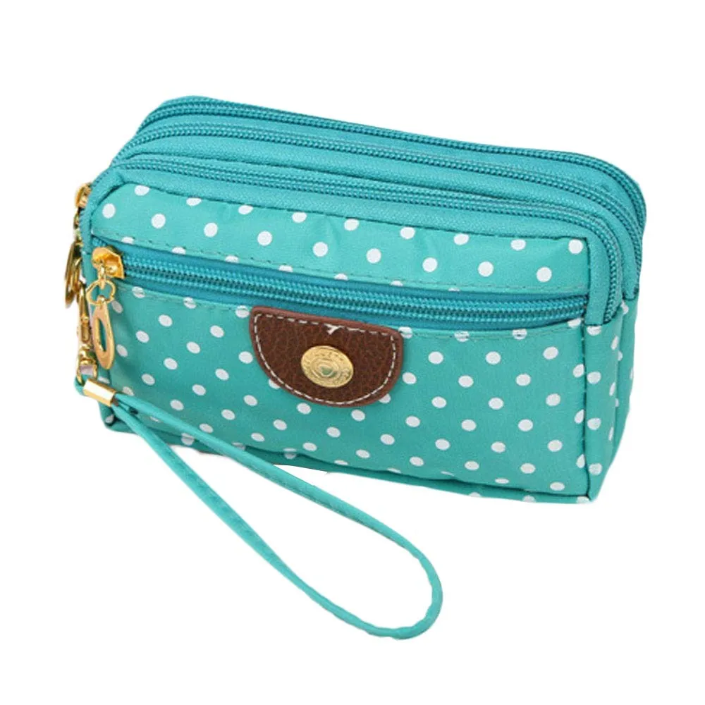 Fashion Women Canvas bag Clutch Bag Messenger Wave Zipper Bag Large Capacity Coin Phone Clutch bolsas#35