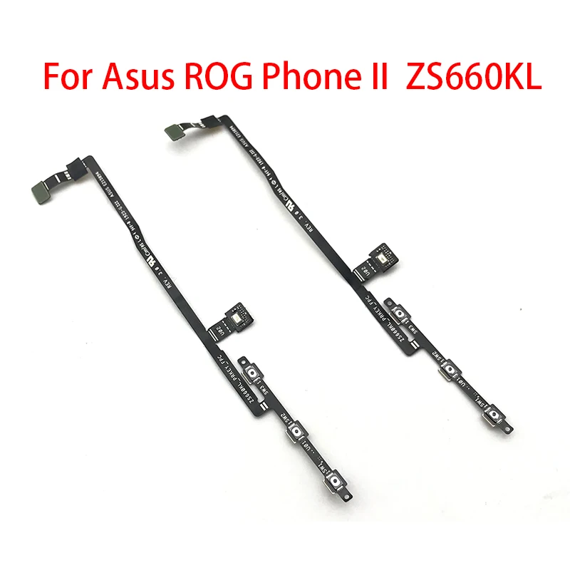 

10Pcs/Lot，Power On Off Volume Side Button Key Flex Cable For ASUS ROG Phone II ZS660KL 2019 Power Volume Key Replacement Parts