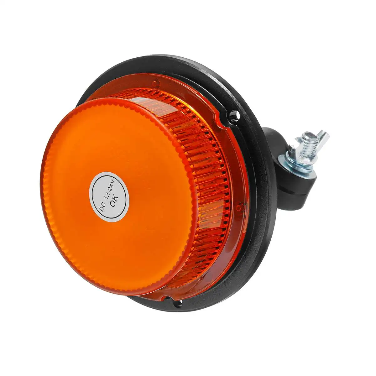 5.2x4.7" Inch Dome 18 LED Construction Vehicle Car Warning Strobe Light Flashing Lights Truck Emergency Light 12-24V Waterproof
