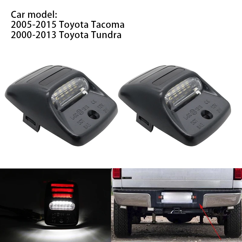 (Red Led Sequence Tube) for Toyota Tacoma-Tundra 2005-2015 Smd License Plate Lights | Автомобили и мотоциклы