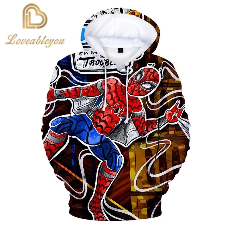 

2020 Newest Movie Spiderman Hoodies 3D Print Hoodie/Sweatshirt Unisex Long Sleeve for Adults and Kids Autumn Hoodie Tops