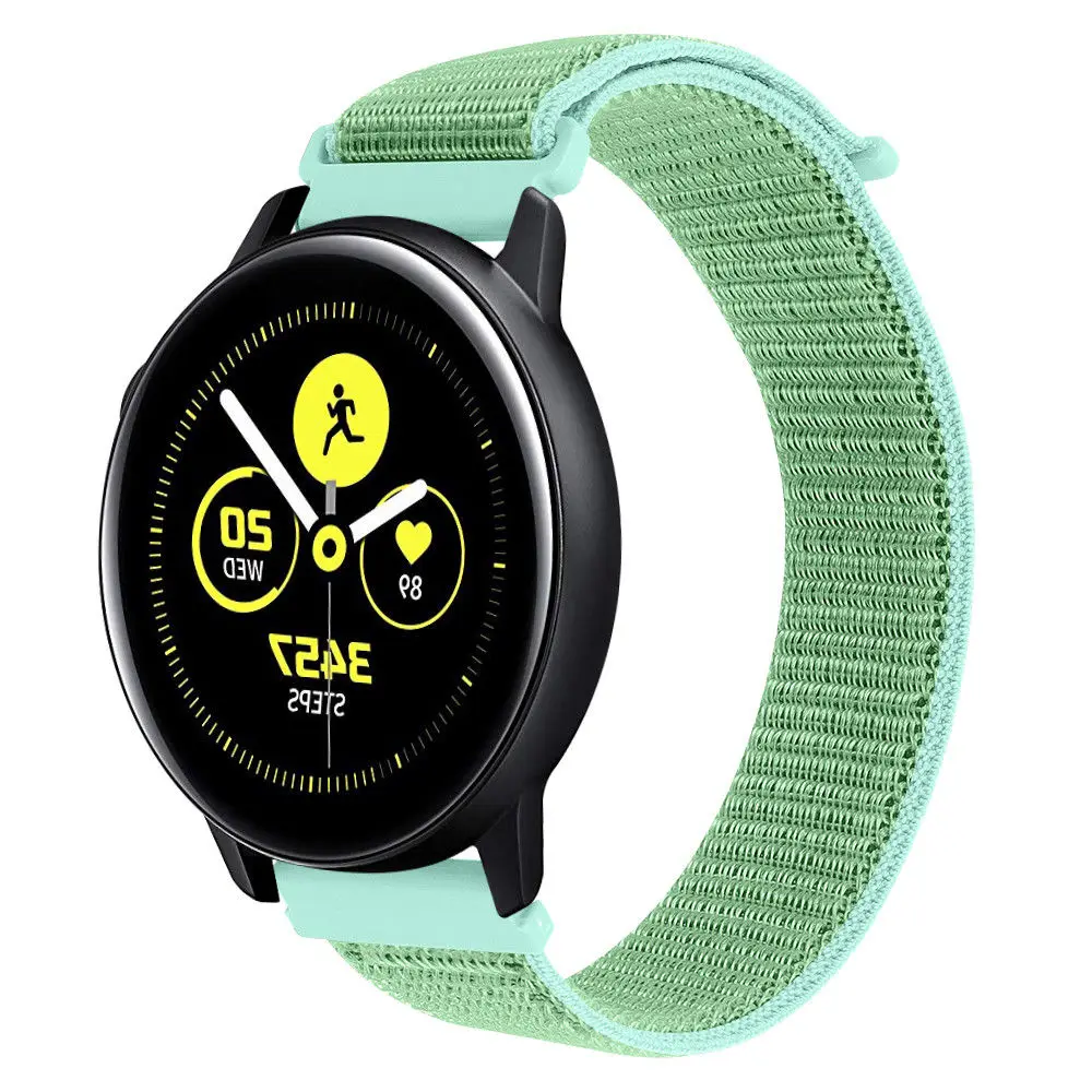 22 мм 20 ремешок для часов, мм для samsung Galaxy Watch 46 мм/42 мм/Active Band gear S3 S2 нейлоновая петля палка спортивные наручные браслеты для huawei gt - Цвет ремешка: A