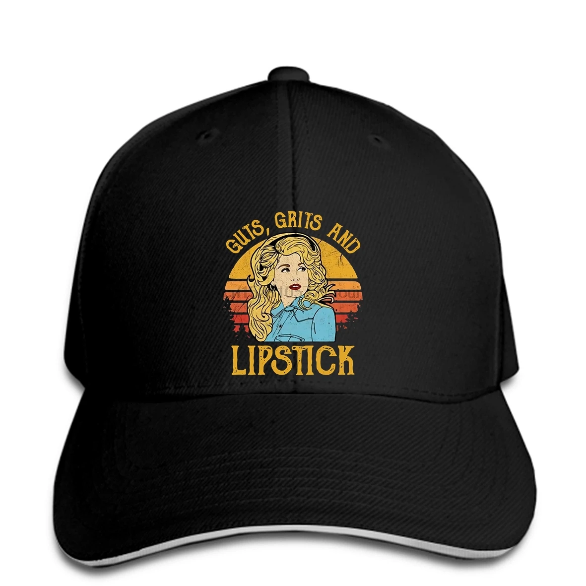 Бейсболка Dolly Parton Guts Grits and Lipstick винтажные мужские бейсболки