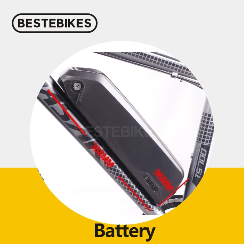 

EU US Canada No tax 36V10.4AH down tub battery for electric bikes bafang BBS01B BS02B