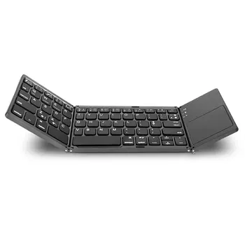 

B033 Mini folding keyboard Bluetooth Foldable Wireless Keypad with Touchpad for Windows,Android,ios Tablet ipad Phone