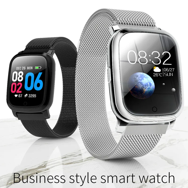 ONEVAN 1,3 дюймов Smartwatch пульсометр Монитор артериального давления погоды gps IP67 Фитнес браслет водонепроницаемый браслет