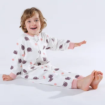 

Cotton Baby Sleeping Bag Spring, Summer, Autumn and Winter Universal Heating Room for Children Gauze Sleeping Bag Baby