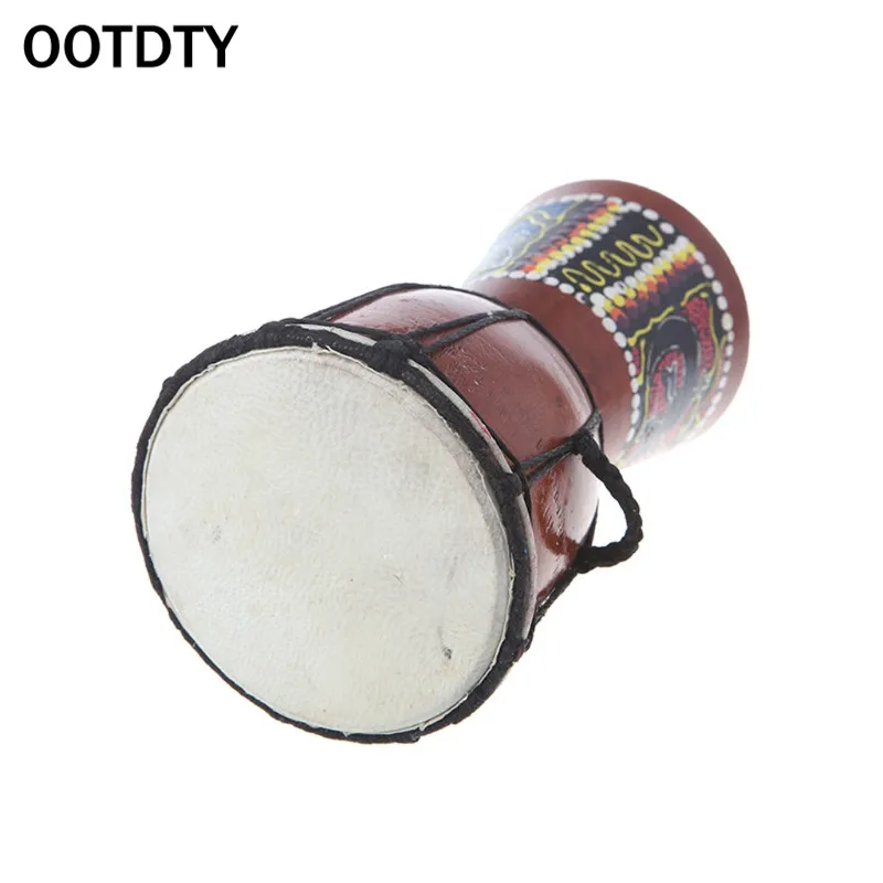 OOTDTY 4 дюймов Профессиональный Африканский Djembe барабан Bongo дерево хороший звук музыкальный инструмент
