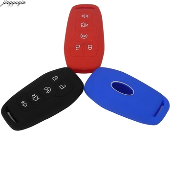 

10pcs 5 Button Silicone Car Remote Key Fob Cover Case For Ford Fusion Mondeo Mustang F-150 Explorer Edge 2015-2018