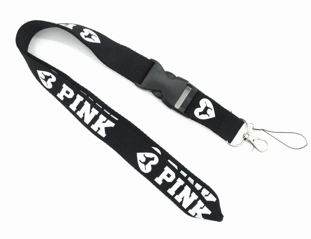 100PCS LOVE PINK Phone Lanyard Factory Direct