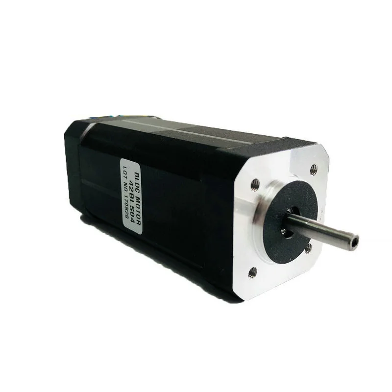 

42BLS04 42 BLDC Motor 3-Phase 24V 4000rpm 105W 0.25N.m 42mm Square DC Brushless Hall Motor with BLD-120A BLDC MOTOR DRIVER