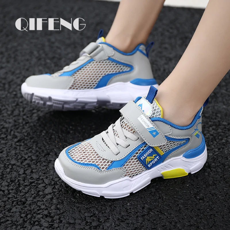Children Summer Sport Mesh Sneakers for Boys 5-13 Years Old