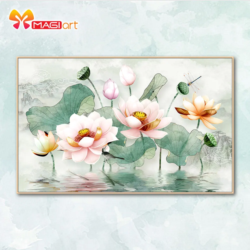 Cross Stitch Pattern Watercolor Blooms