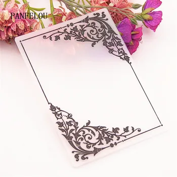 

PANFELOU Vines volume flower Embossing folders Plastic For Scrapbooking DIY Template Fondant Cake Photo Album Easter Card Making