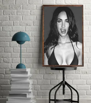 

Megan Fox Transformers Star Sexy Model Actress Poster Art canvas poster painting Poster Wall Decor