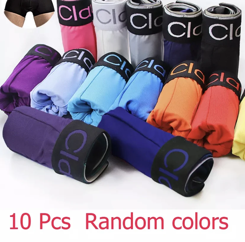 10 PCS Jack Claude Men Underwear Boxers Brand Men Boxer Shorts Modal Sexy Cueca Boxer Mens 10 pcs Underwear Male Underpants best mens underwear Boxers