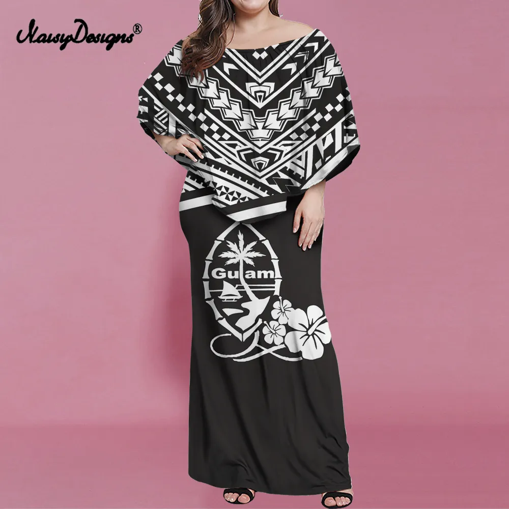 

Женское облегающее платье с цветочным принтом Noisydesigns, длинное платье с открытыми плечами в стиле бохо, размеры 2XL 3XL 4XL, Прямая поставка