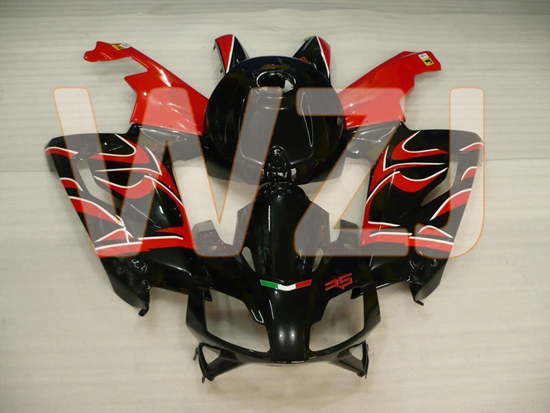 RS 125 07 08 Обтекатели для Aprilia RS125 2006 Красный Черный Набор для всего тела RS 125 2006-2011 Abs обтекатель - Цвет: INJECTION mold