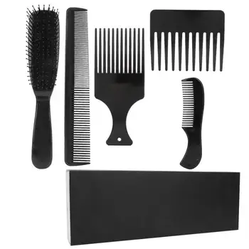 

5pcs Hair Brush Blue ZOO Unisex Anti-Static Comb Hair Comb Beard Trimming Hair Styling Tools Set Professional Hair Comb