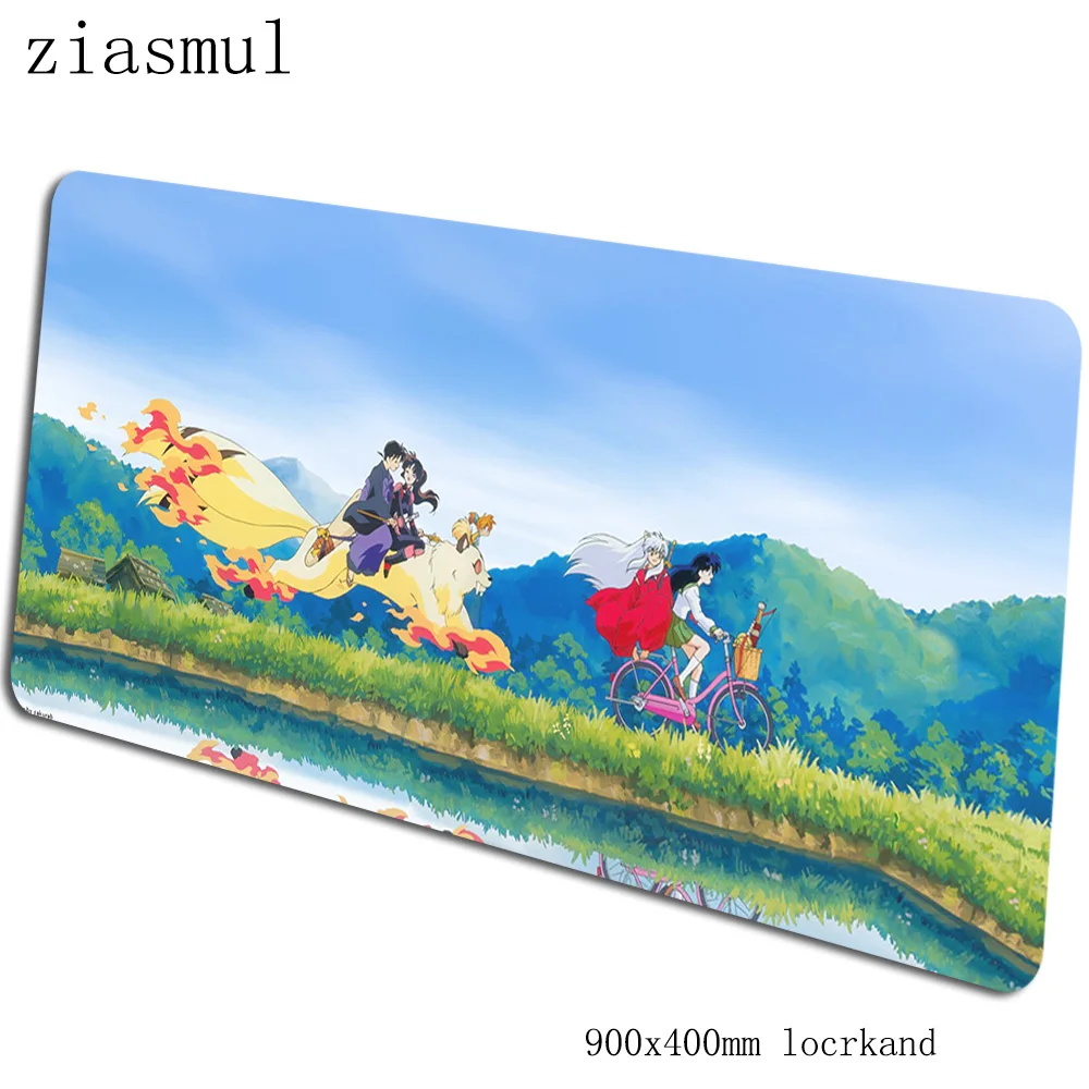 Inuyasha padmouse 900x400x3 мм игровой коврик для мыши крутой коврик для мыши геймерский компьютерный стол HD коврик с рисунком notbook mousemat pc - Цвет: pattern 9