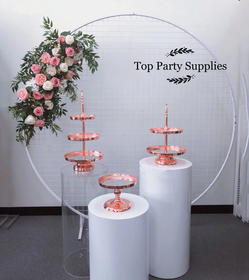 JAROWN New Multi Size Free Combination Acrylic Plexiglass Wedding Decoration Dessert Table Pre-function Area Decor Home Party Flores Stand Decorative (10)