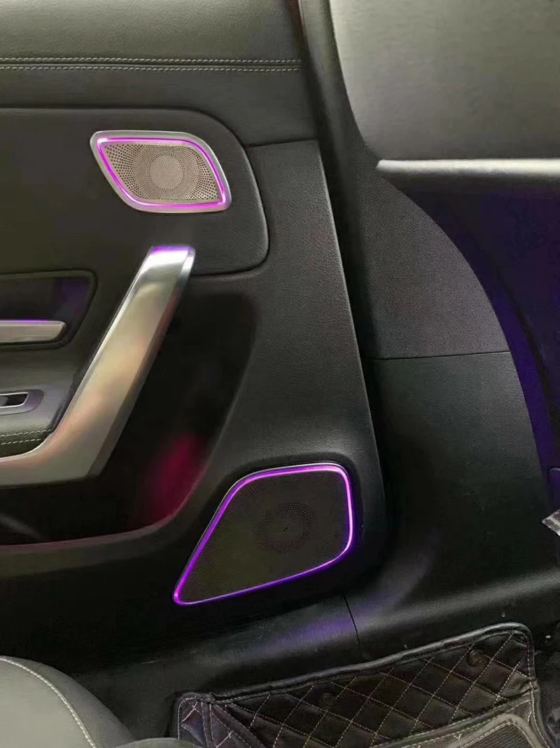 Окружающий светодиодный светильник для benz A class W117, турбина, вентиляционное отверстие, автомобильный светильник для украшения, лампа для синхронизации с оригинальным автомобилем