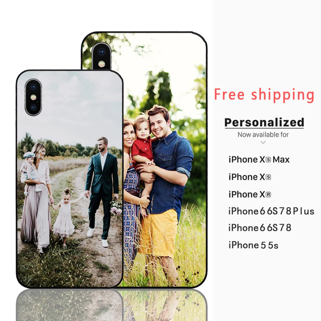 

Custom Personalized Phone case Make your Photo images Black Sotf TPU Cover Case for iPhone 11 Pro Max 6 7 8plus 5S X XS XR XSMax