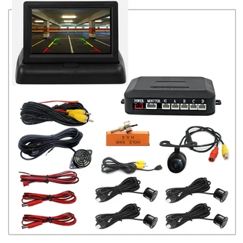 

Car Video Parking Sensor Reverse Radar Detector System 22mm Sensors Can Connect Car DVD Monitor Rear Camer