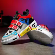 Открытый Vogue многоцветный тройной S Подиум Мужская обувь для скейтбординга летняя дышащая Спортивная обувь уличная досуг Джокер кроссовки