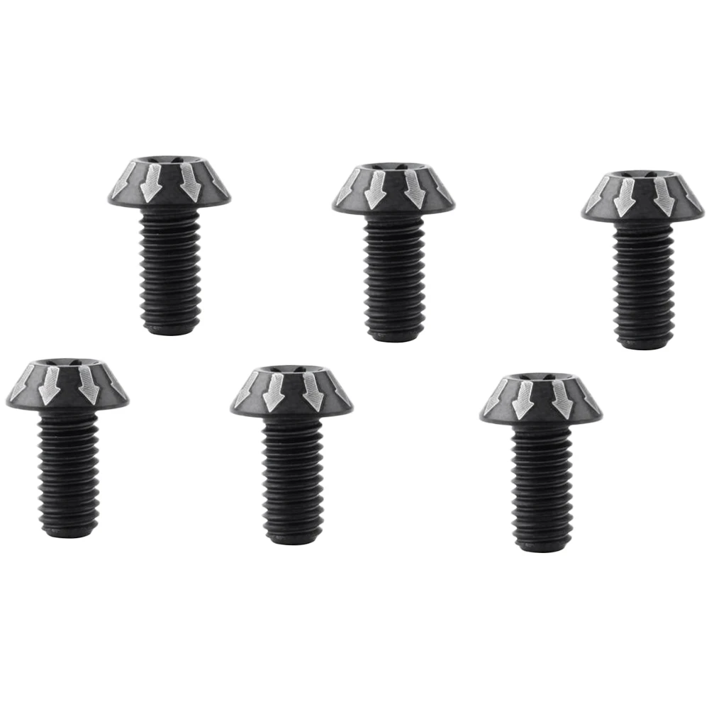 6 Count Titanium Ti Bike Disc Rotor Bolt Brake Discs Mounting Screws  M5 x14 mm