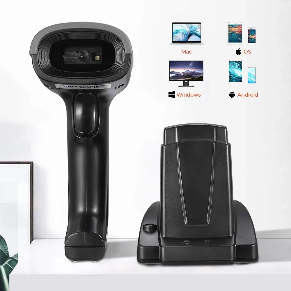 MUNBYN сканер штрих кода Bluetooth 2D qr код считыватель 3 в 1 ручной беспроводной для Android